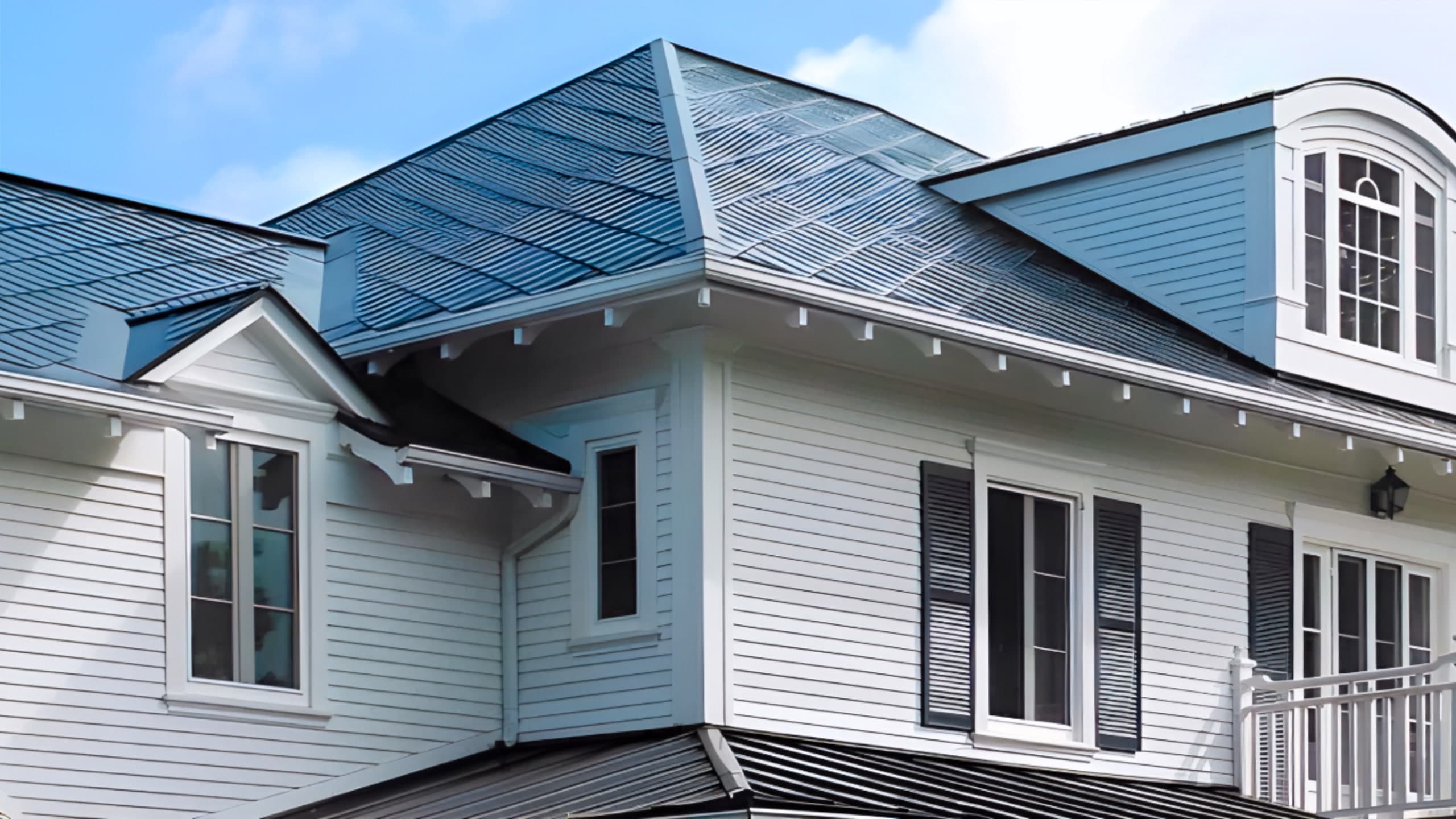 Façade et toiture de maison